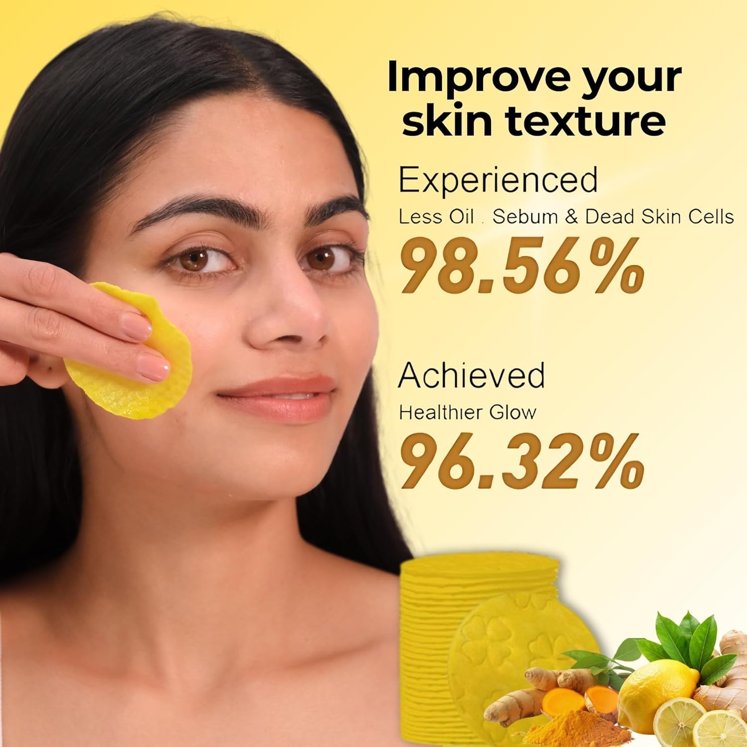 Turmeric Kojic Acid Cleansing Pads (60 Pads)