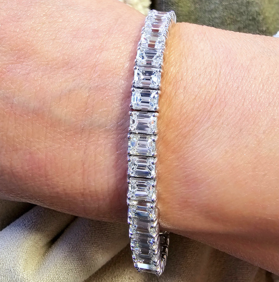 Emerald Diamond Tennis Bracelet (Pack of 2)