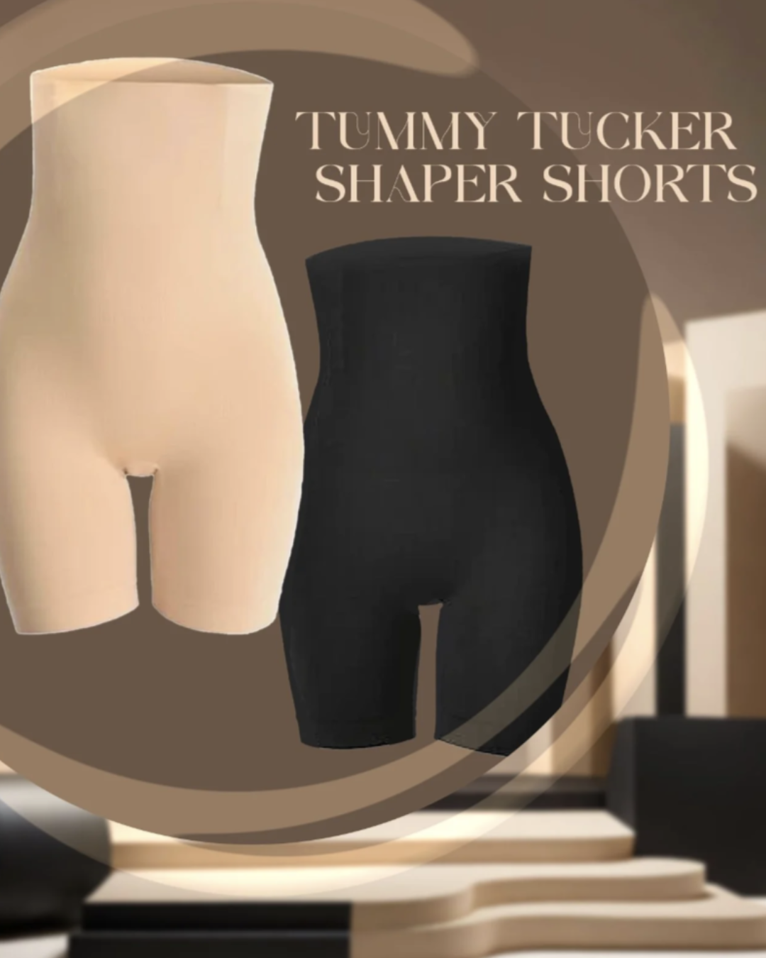 4-in-1 Quick Slim Shaper – High Waist Tummy Tucker Shorts